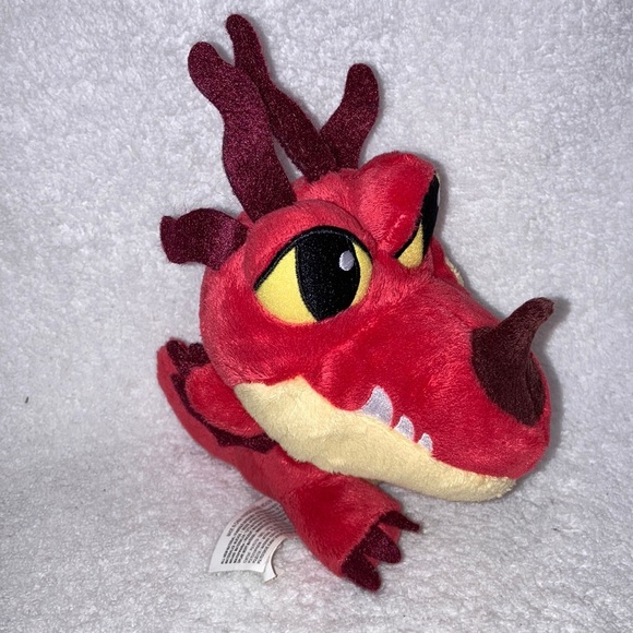 Dreamworks Baby Hookfang Red Dragon 6" Plush Soft Eyes 2017 Spin Master - Picture 1 of 5